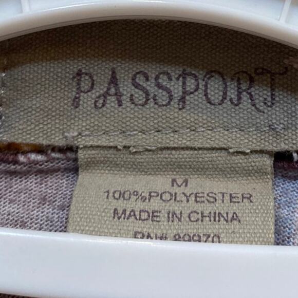 Passport Western Button Snap Pink Plaid Size M Shirt - Picture 3 of 3